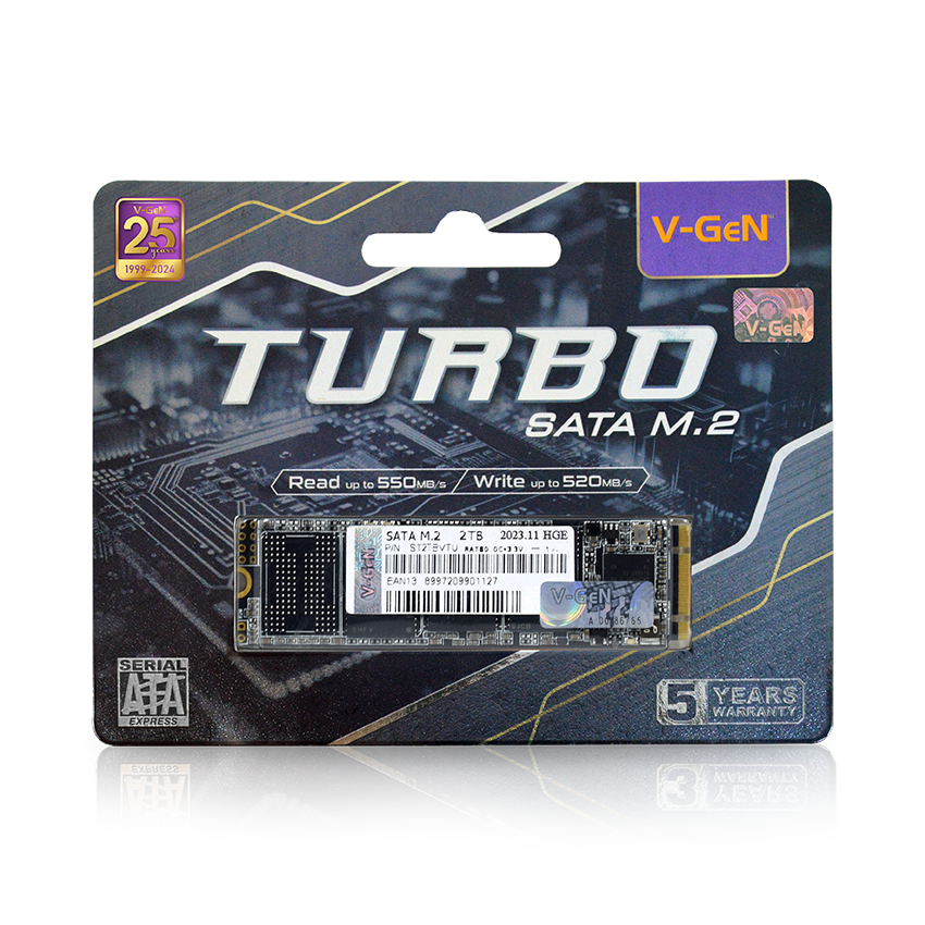 SSD V-GeN Turbo M.2 SATA 128GB 256GB 512GB 1TB 2TB Size 2280 - Image 2