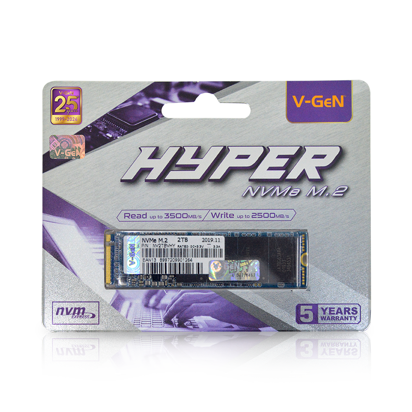 SSD V-GeN Hyper M.2 NVMe Gen3x4 128GB 256GB 512GB 1TB 2TB 4TB Size 2230 2280 - Image 2