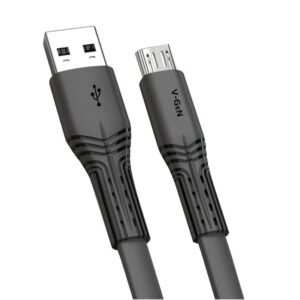 Kabel Data MicroUSB V-GeN VCB-56 Fast Charging QC3.0 3A Kabel Pipih 1 Meter