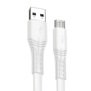 Kabel Data MicroUSB V-GeN VCB-56 Fast Charging QC3.0 3A Kabel Pipih 1 Meter