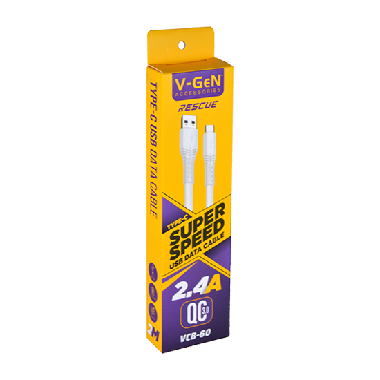 Kabel Data V-GeN USB A to Type-C VCB-59 1 Meter VCB-60 2 Meter VCB-61 3 Meter Fast Charging QC 3.0 - Image 2