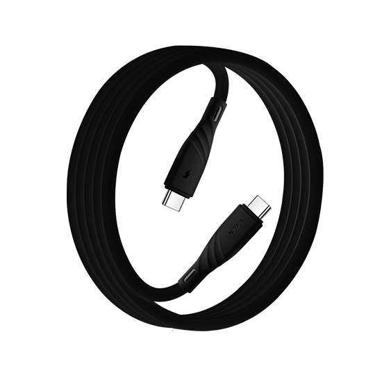 Kable Data Type C to C V-GeN VCB-65 Super Fast Charging QC4.0 PD 65W Bulat 1 Meter - Gambar 2