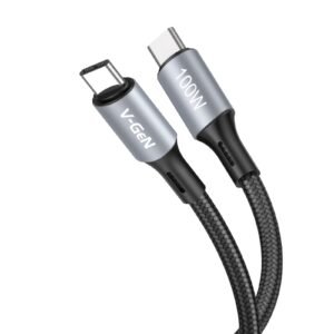 Kabel Data Type C to Type C V-GeN CT1-24 240W CT1-26 100W 5A Super Fast Charging PD3.1