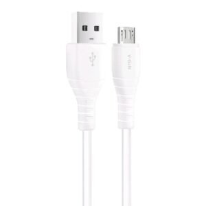 Kabel Data Micro USB V-GeN VGC-34 1 Meter 3A VGC-35 2 Meter 2.4A Fast Charging QC 3.0
