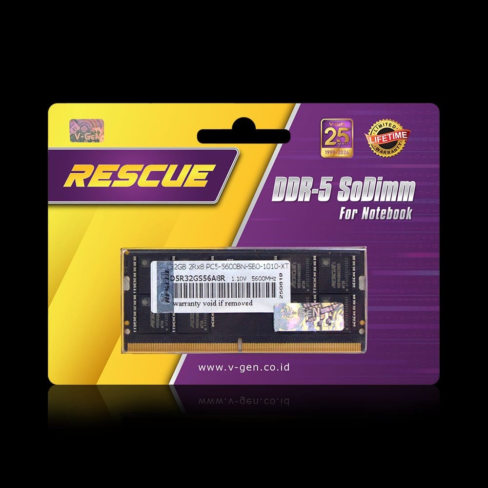 RAM DDR5 V-GeN Platinum Rescue 8GB 16GB 32GB 4800MHz 5600MHz PC38400 PC44800 for PC Desktop - Gambar 2
