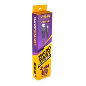 Kabel Data Micro USB V-GeN VCB-56 3A 1 Meter VCB-57 2.4A 2 Meter VCB-58 3 Meter Fast Charging QC3.0 3A Kabel Pipih