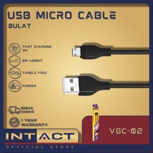 Kabel Data Micro USB V-GeN VGC-02 Fast Charging QC3.0 3A 2 Meter