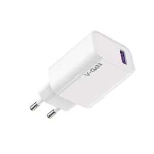 Adaptor Travel Charger V-GeN VTC1-39 2.1A 1 Port USB FREE MicroUSB Cable