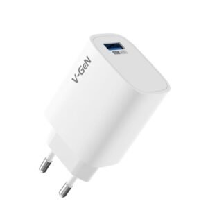 Adaptor Travel Charger V-GeN VTC1-43A Fast Charging QC3.0 18W FREE USB A to Type C Cable
