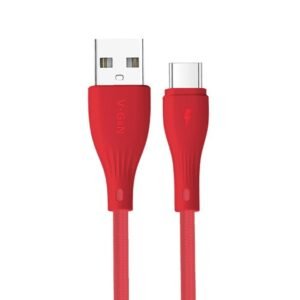 Kabel Data USB A To Type C V-GeN Rescue JCT2-02 JCT2-03 Nylon Fast Charging 2.4A QC3.0 1 Toples Isi 20 Pcs