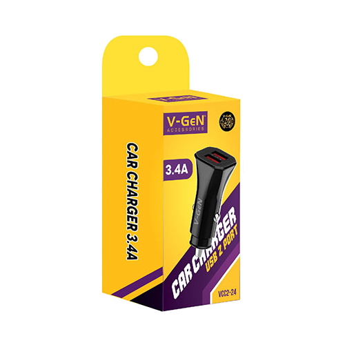 Car Charger V-GeN VCC2-24 VCC2-31 Dual Port USB 3.4A