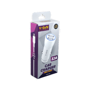 Car Charger V-GeN VCC2-24 VCC2-31 Dual Port USB 3.4A