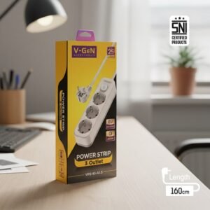 Power Strip V-GeN VPS-43 44 45 46 48 Stop Kontak 3/4/5/6 Lubang Socket Outlet EU Port SNI