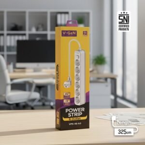Power Strip V-GeN VPS-43 44 45 46 48 Stop Kontak 3/4/5/6 Lubang Socket Outlet EU Port SNI