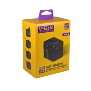 Travel Adapter Universal V-GeN VUA-01 25Watt VUA-02 45Watt VUA-05 SNI GaN PD Super Fast Charging EU UK AU US