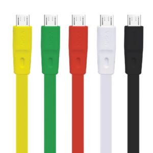 Kabel Data MicroUSB V-GeN JCM3-02 Pipih JCM3-03 Bulat Fast Charging QC3.0 2.4A 1 Toples Isi 30 Pcs