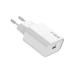Adaptor Travel Charger V-GeN VTC1-44 Type C Fast Charging PD3.0 20W FREE Cable Type C