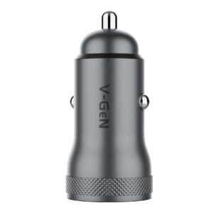 Car Charger V-GeN VCC2-20 VCC2-32 2 Port USB Fast Charging QC PD 20W FREE Cable USB A to C