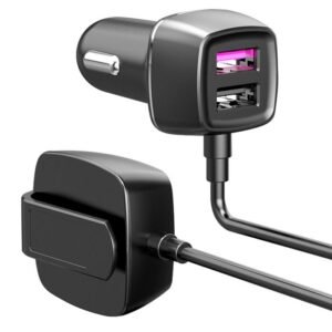 Car Charger V-GeN VCC4-02 4 Port USB Fast Charging QC3.0 18W FREE Cable MicroUSB