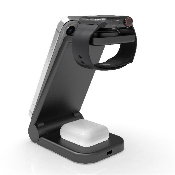 Wireless Charger V-GeN VCW1-03 Fast Charging 3 in 1 PD QC 15W Type C Input - Image 3