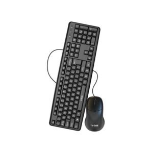 Wired USB Set Keyboard + Mouse V-GeN VKM-02 1000 DPI 104 Keys 1500mm Length