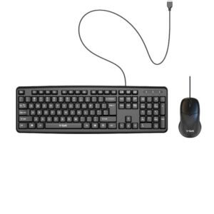 Wired USB Set Keyboard + Mouse V-GeN VKM-02 1000 DPI 104 Keys 1500mm Length