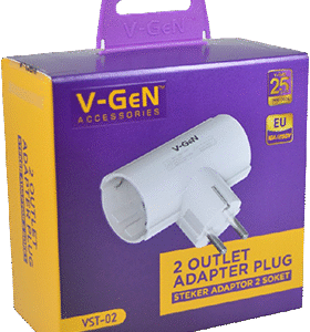 Steker Adaptor Plug V-GeN VST-02 2 Socket VST-03 3 Socket 4000W VST-04 2 Socket On Off 3680WSNI