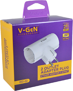 Steker Adaptor Plug V-GeN VST-02 2 Socket VST-03 3 Socket 4000W VST-04 2 Socket On Off 3680WSNI - Image 2