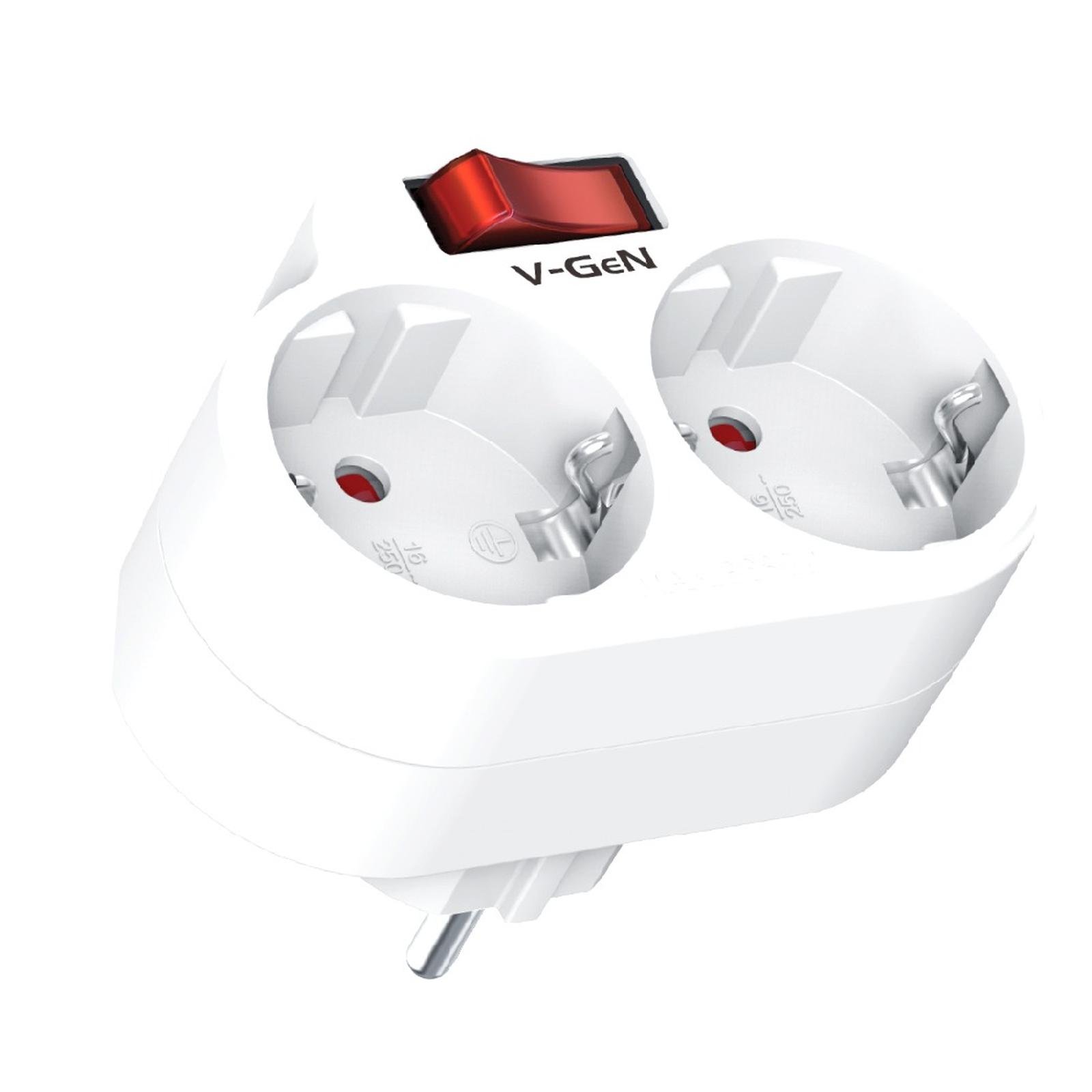 Steker Adaptor Plug V-GeN VST-02 2 Socket VST-03 3 Socket 4000W VST-04 2 Socket On Off 3680WSNI - Image 4