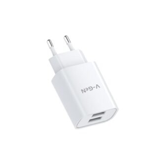 Adaptor Travel Charger V-GeN VTC2-17 VTC2-22 VTC2-26 VTC2-28 Dual Port USB 2.4A FREE Cable MicroUSB