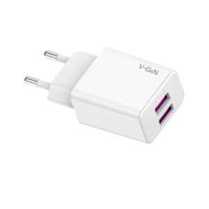 Adaptor Travel Charger V-GeN VTC2-16 VTC2-21 VTC2-25 VTC2-27 Dual Port USB 2.1A FREE Cable MicroUSB