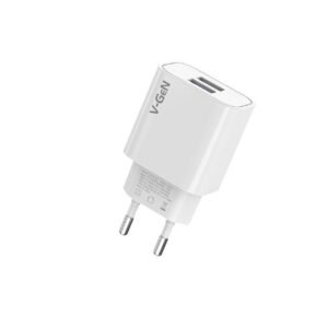 Adaptor Travel Charger V-GeN VTC2-34 2.4A USB 2 Port 1 Toples isi 20 pcs
